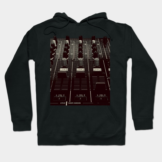 DJ Mixer, Fader and Knobs - Photo Hoodie by ArtOfDJShop